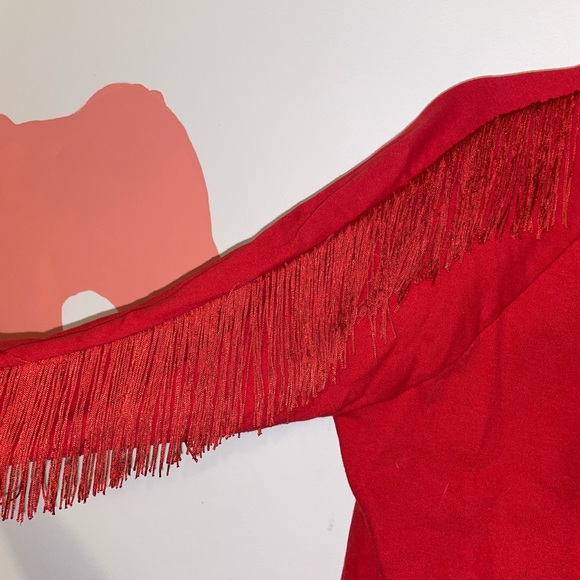 Levi’s red fringe sweatshirt size M - Picture 5 of 7